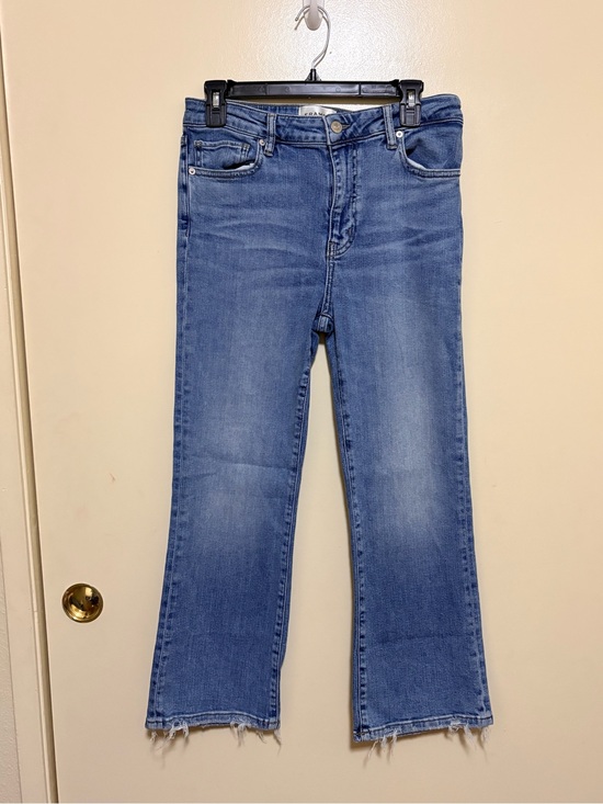 Frame Denim Denim - Frame Denim Light Blue Flare Crop Jeans